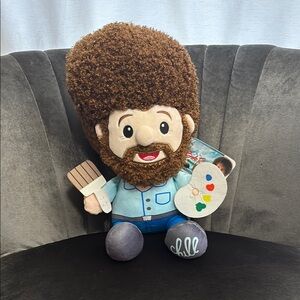 Bob Ross Plush Toy with Palette